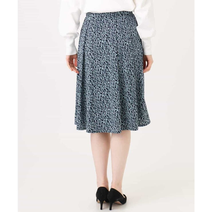 カリグラフィープリント ジャージスカート/洗える/WEB限定サイズあり | OFUON | 詳細画像13 