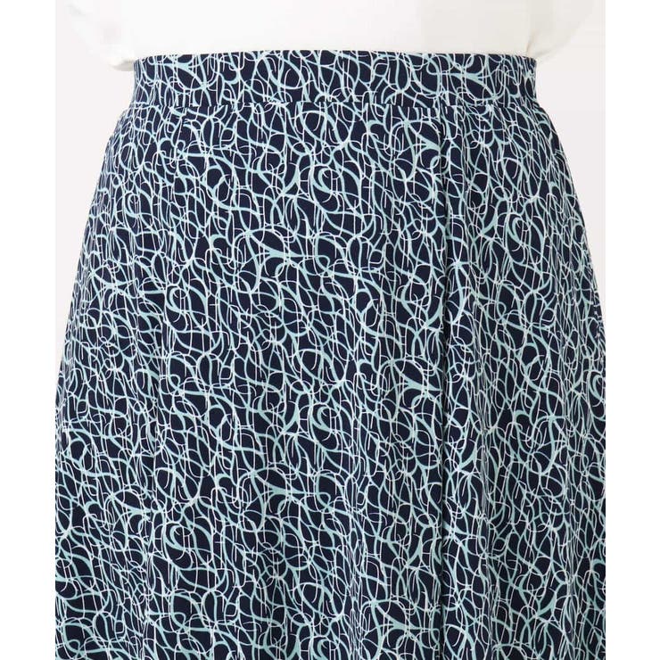 カリグラフィープリント ジャージスカート/洗える/WEB限定サイズあり | OFUON | 詳細画像14 