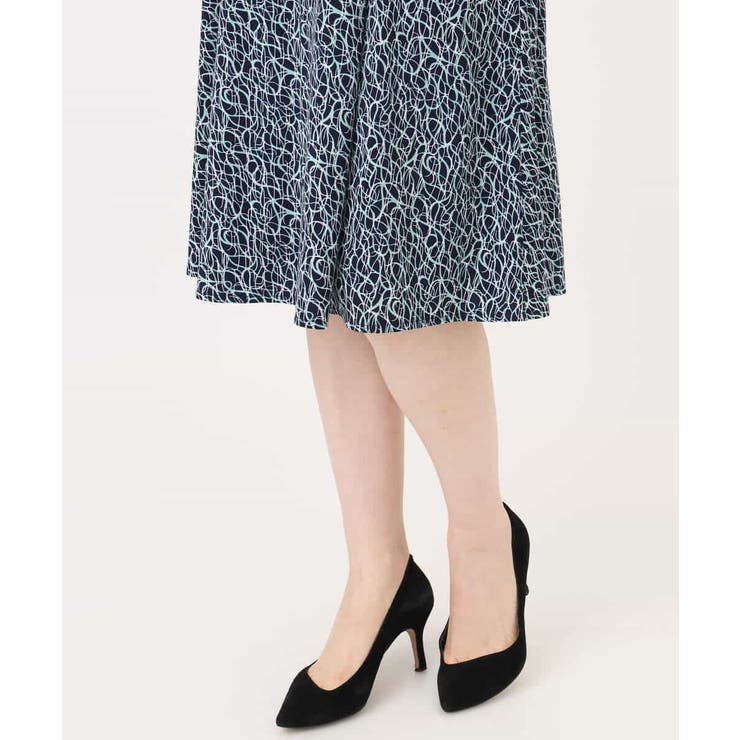 カリグラフィープリント ジャージスカート/洗える/WEB限定サイズあり | OFUON | 詳細画像15 