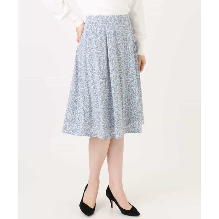 カリグラフィープリント ジャージスカート/洗える/WEB限定サイズあり | OFUON | 詳細画像17 