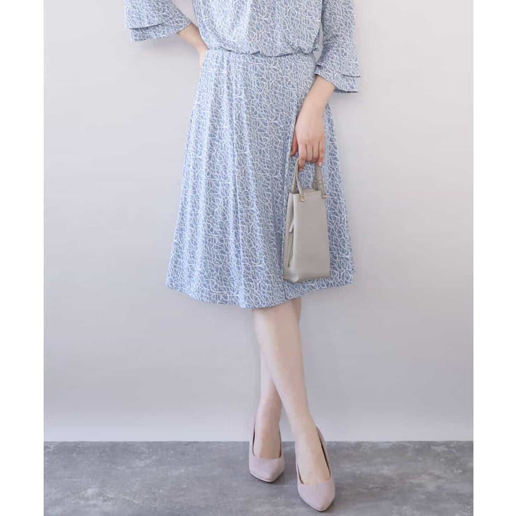 カリグラフィープリント ジャージスカート/洗える/WEB限定サイズあり | OFUON | 詳細画像2 