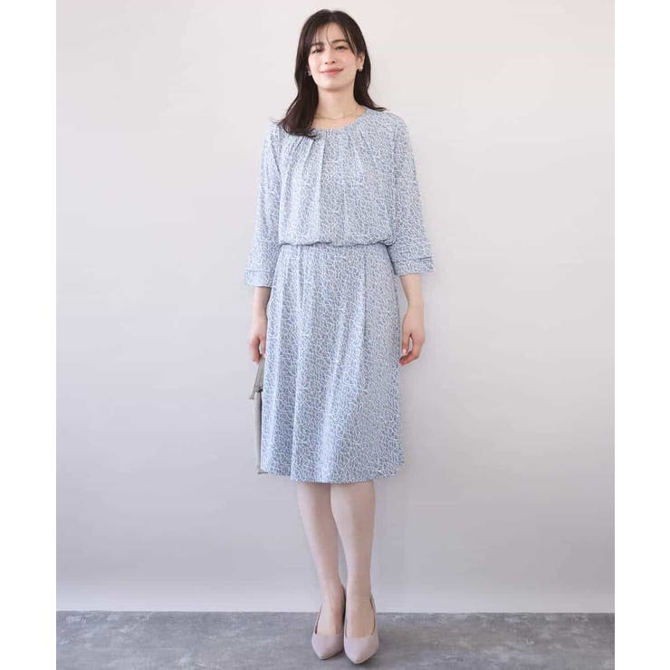 カリグラフィープリント ジャージスカート/洗える/WEB限定サイズあり | OFUON | 詳細画像3 