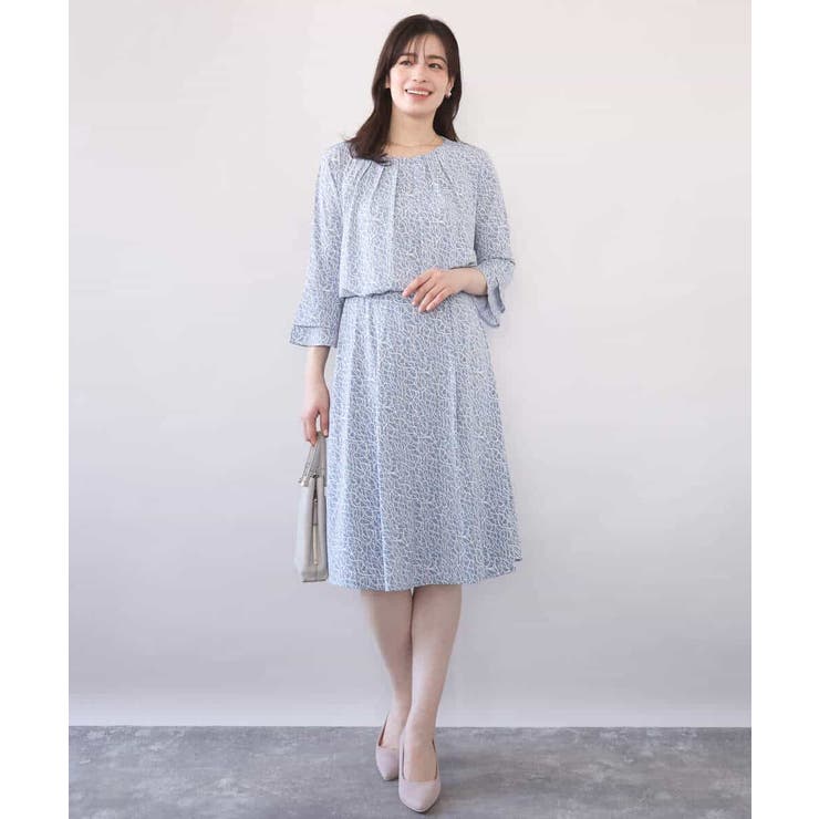 カリグラフィープリント ジャージスカート/洗える/WEB限定サイズあり | OFUON | 詳細画像4 