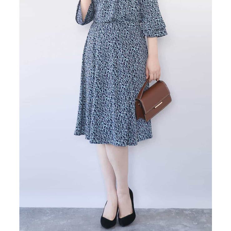 カリグラフィープリント ジャージスカート/洗える/WEB限定サイズあり | OFUON | 詳細画像6 