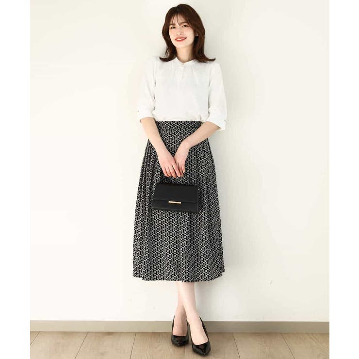 ビットプリントスカート/洗える | OFUON | 詳細画像11 