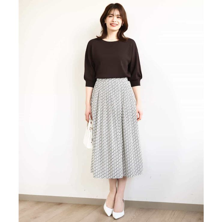 ビットプリントスカート/洗える | OFUON | 詳細画像15 