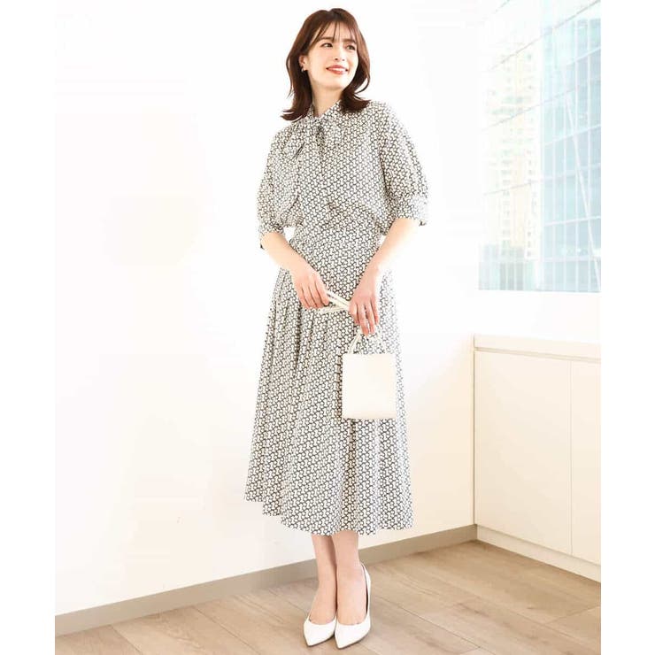 ビットプリントスカート/洗える | OFUON | 詳細画像19 