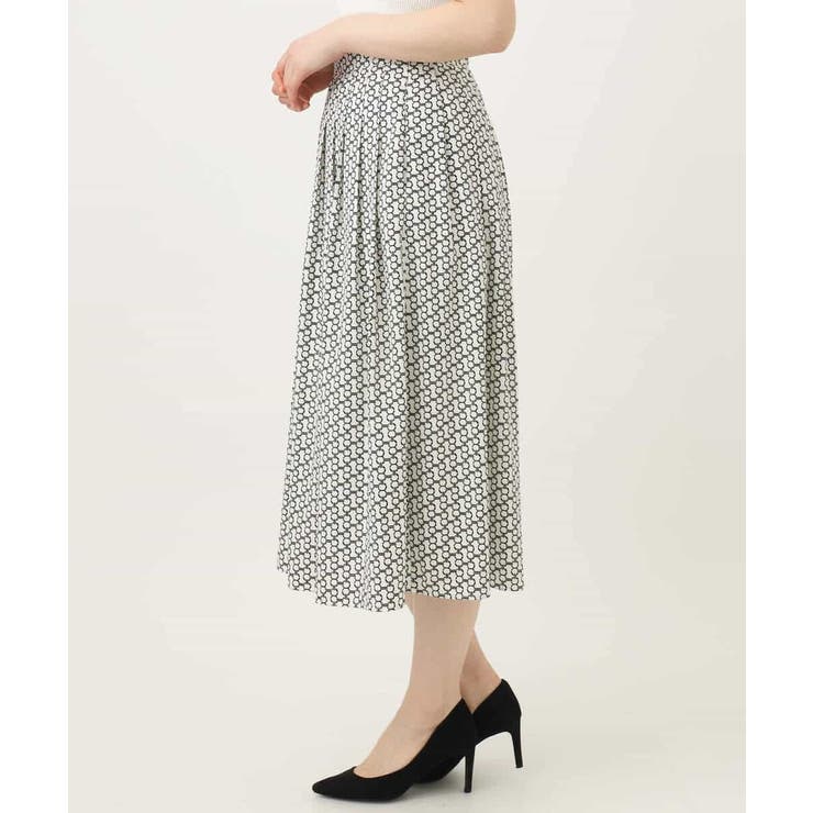 ビットプリントスカート/洗える | OFUON | 詳細画像21 