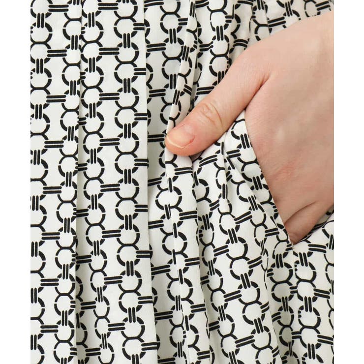 ビットプリントスカート/洗える | OFUON | 詳細画像25 