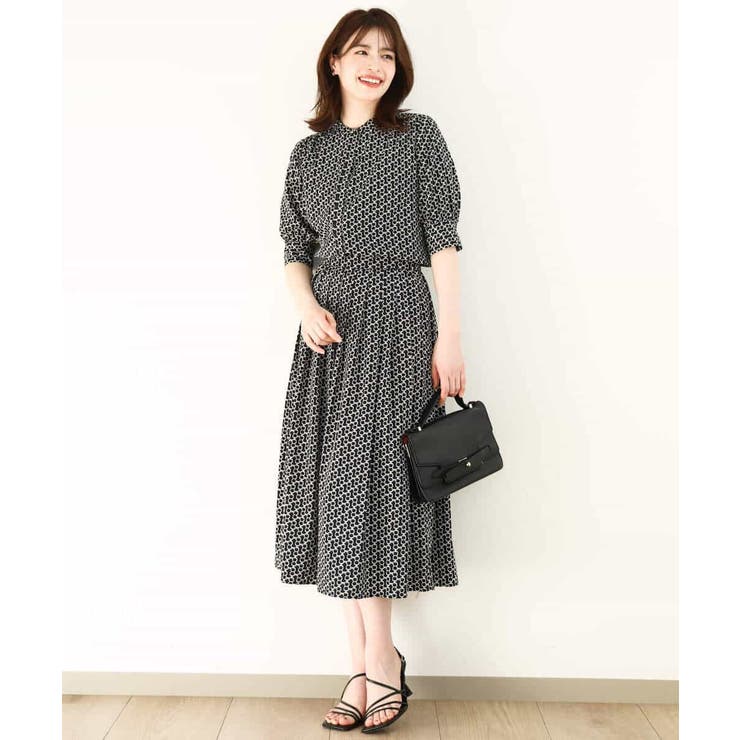 ビットプリントスカート/洗える | OFUON | 詳細画像5 