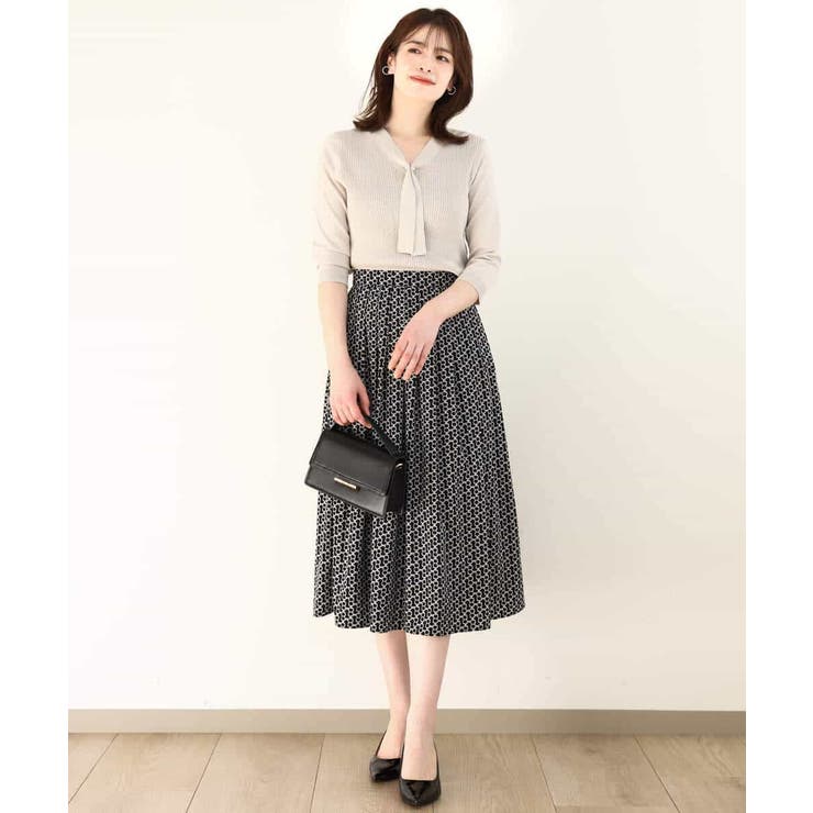 ビットプリントスカート/洗える | OFUON | 詳細画像7 