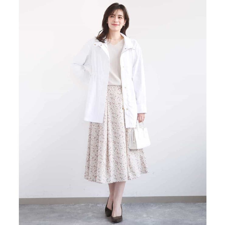 レトロフラワープリントスカート/洗える | OFUON | 詳細画像22 