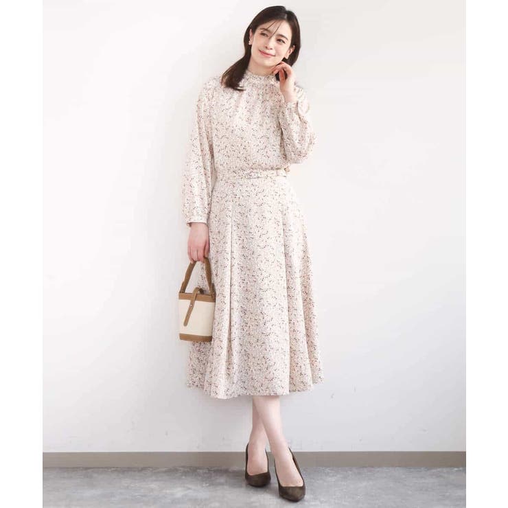 レトロフラワープリントスカート/洗える | OFUON | 詳細画像26 