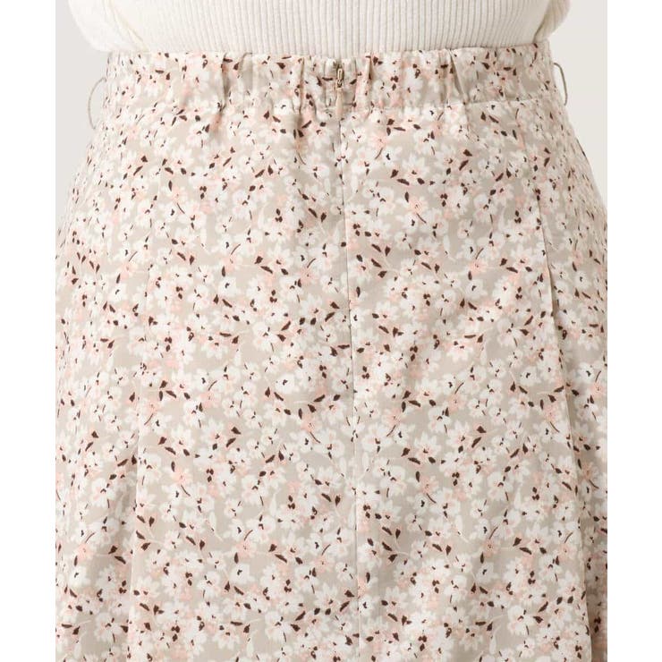 レトロフラワープリントスカート/洗える | OFUON | 詳細画像33 