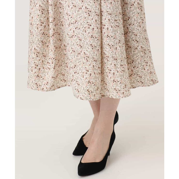 レトロフラワープリントスカート/洗える | OFUON | 詳細画像36 