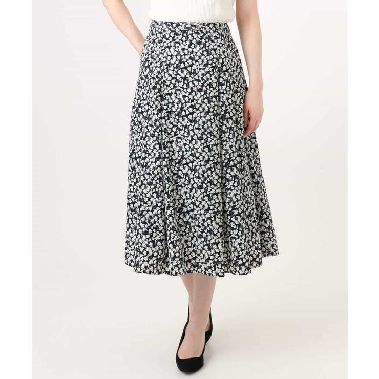 レトロフラワープリントスカート/洗える | OFUON | 詳細画像38 