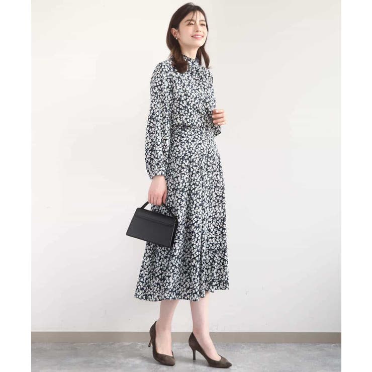 レトロフラワープリントスカート/洗える | OFUON | 詳細画像4 