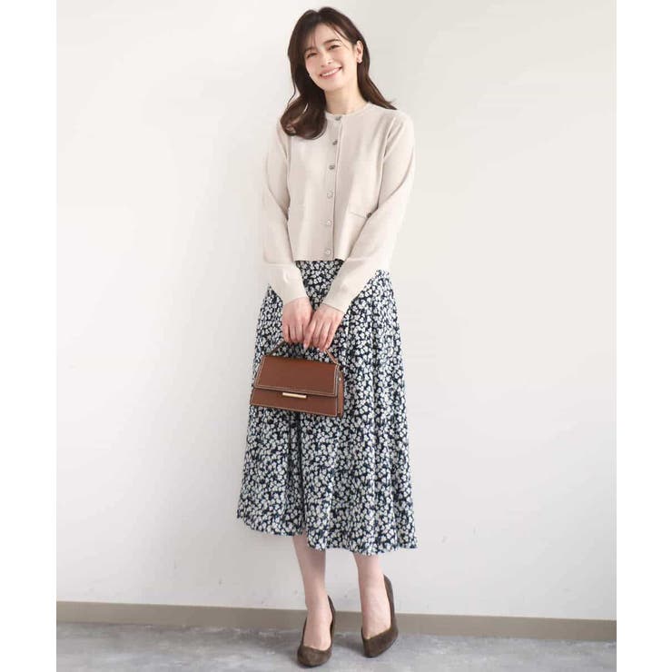 レトロフラワープリントスカート/洗える | OFUON | 詳細画像6 