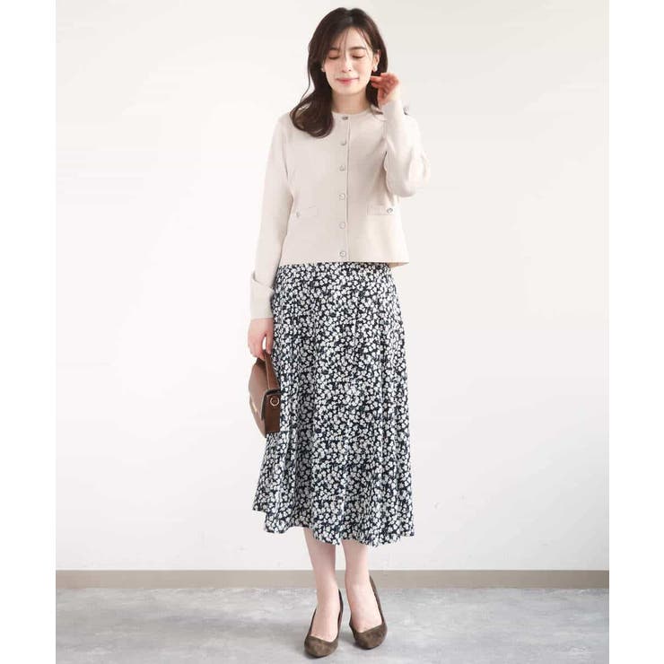レトロフラワープリントスカート/洗える | OFUON | 詳細画像8 