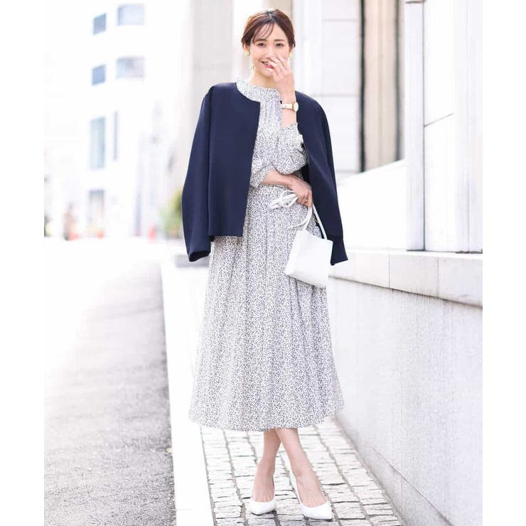 小花柄タックギャザースカート/洗える | OFUON | 詳細画像12 