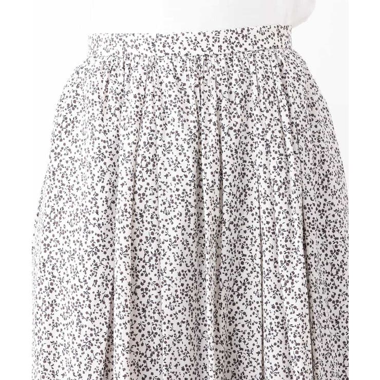 小花柄タックギャザースカート/洗える | OFUON | 詳細画像28 