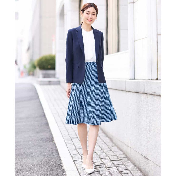 幾何柄フレアースカート/洗える | OFUON | 詳細画像10 