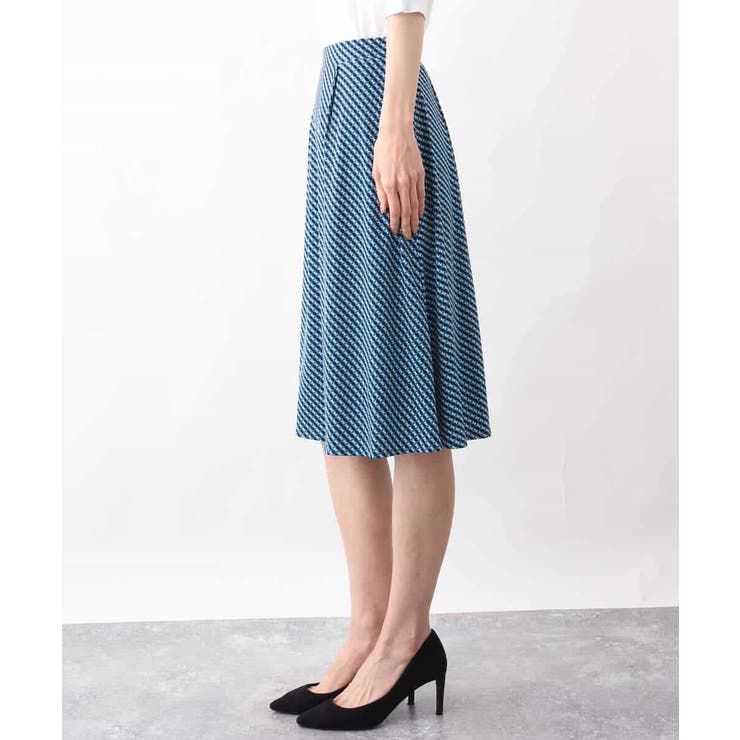 幾何柄フレアースカート/洗える | OFUON | 詳細画像16 