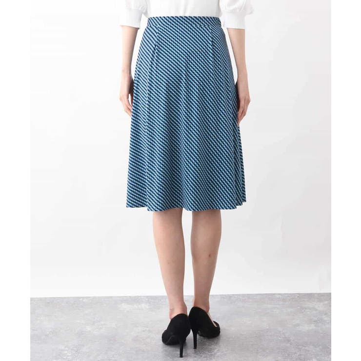 幾何柄フレアースカート/洗える | OFUON | 詳細画像17 