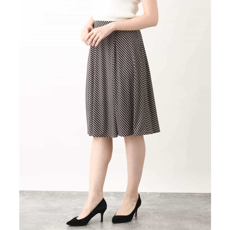 幾何柄フレアースカート/洗える | OFUON | 詳細画像21 