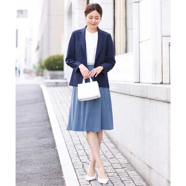 幾何柄フレアースカート/洗える | OFUON | 詳細画像8 