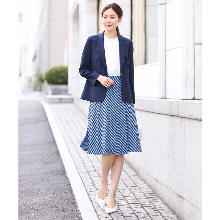 幾何柄フレアースカート/洗える | OFUON | 詳細画像9 