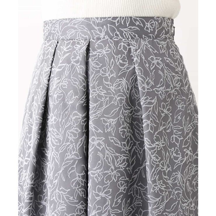 フロッキープリントタックスカート | OFUON | 詳細画像40 