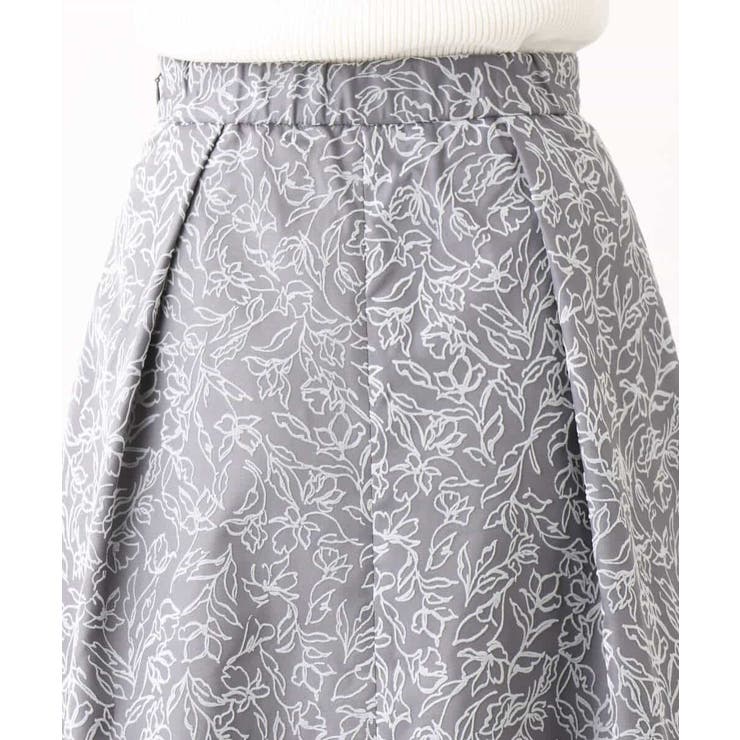 フロッキープリントタックスカート | OFUON | 詳細画像41 