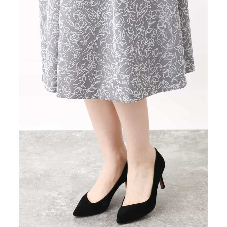 フロッキープリントタックスカート | OFUON | 詳細画像43 