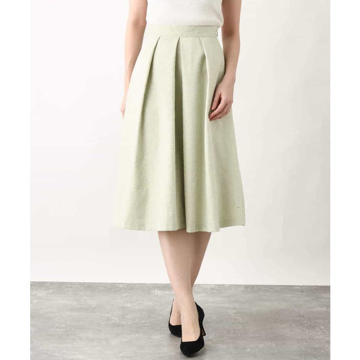 フロッキープリントタックスカート | OFUON | 詳細画像45 