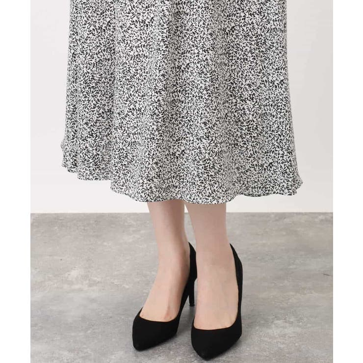 モノトーンリーフ柄フレアースカート/洗える | OFUON | 詳細画像19 