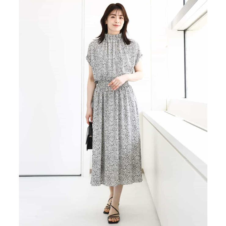 モノトーンリーフ柄フレアースカート/洗える | OFUON | 詳細画像5 