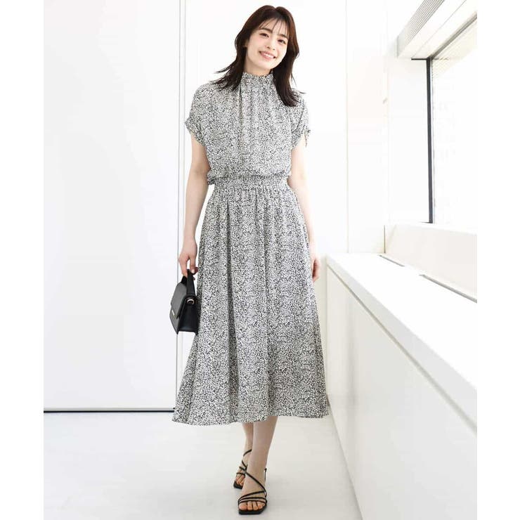 モノトーンリーフ柄フレアースカート/洗える | OFUON | 詳細画像8 