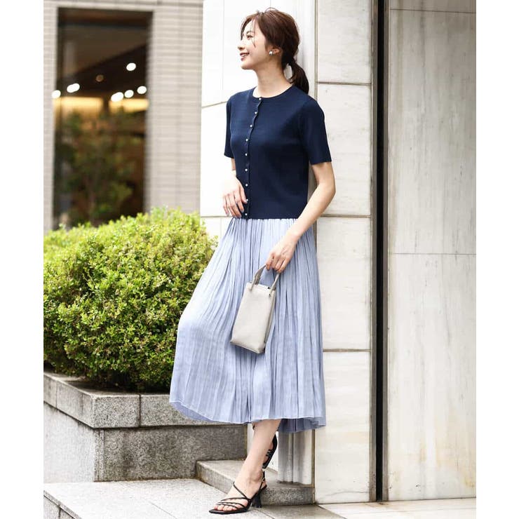 サテンプリーツ加工フレアースカート/洗える | OFUON | 詳細画像25 