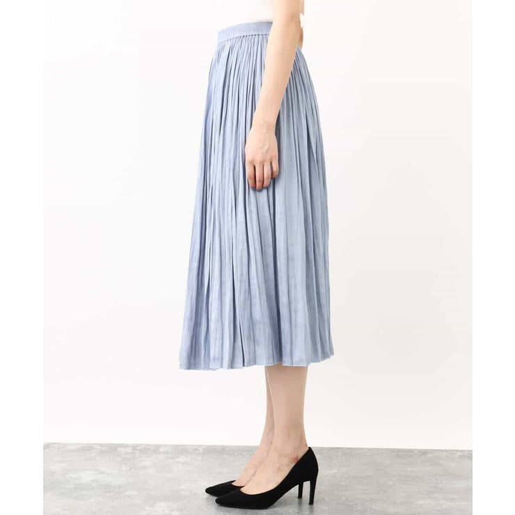 サテンプリーツ加工フレアースカート/洗える | OFUON | 詳細画像31 