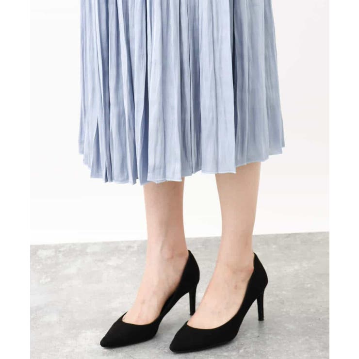 サテンプリーツ加工フレアースカート/洗える | OFUON | 詳細画像34 