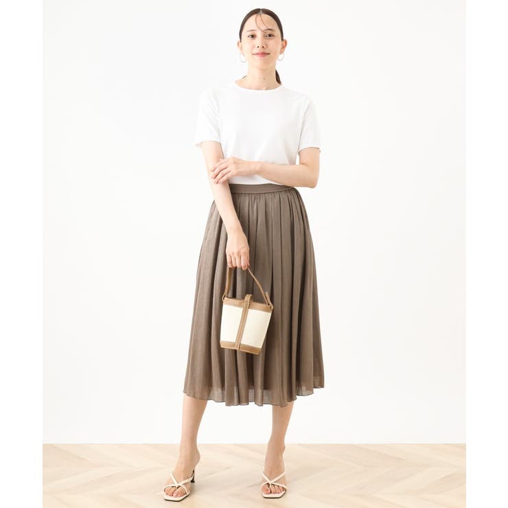 楊柳ラメタックギャザースカート/洗える | OFUON | 詳細画像11 