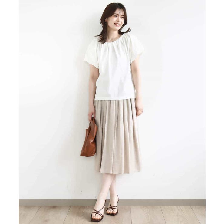 楊柳ラメタックギャザースカート/洗える | OFUON | 詳細画像14 