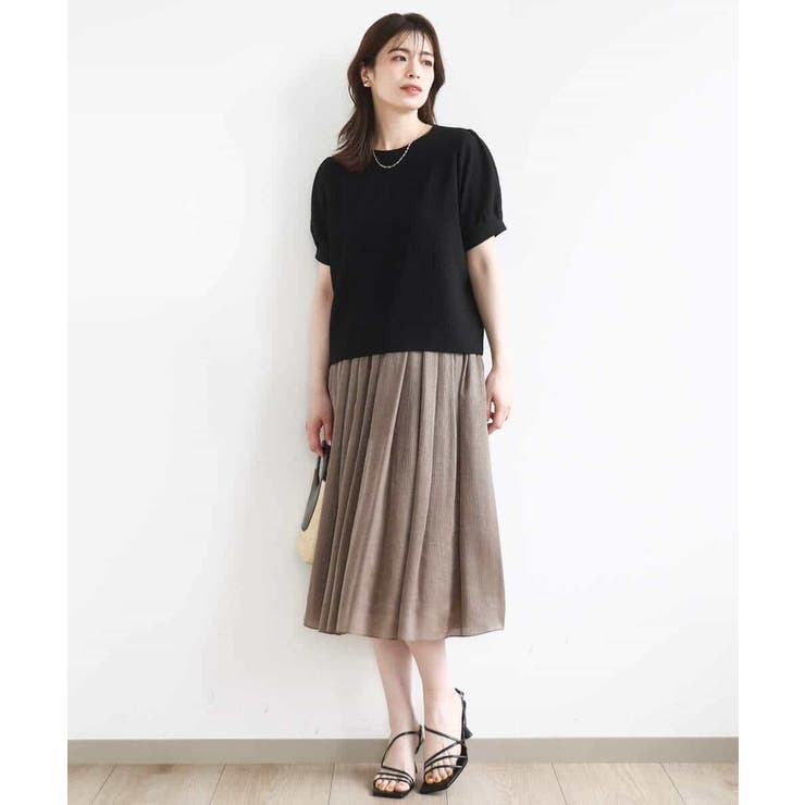 楊柳ラメタックギャザースカート/洗える | OFUON | 詳細画像2 