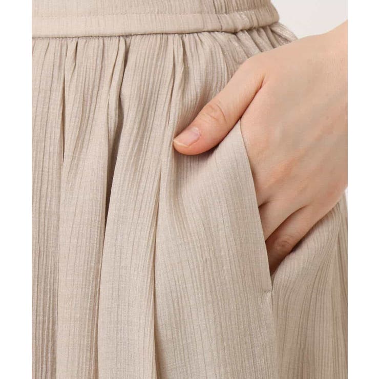 楊柳ラメタックギャザースカート/洗える | OFUON | 詳細画像20 