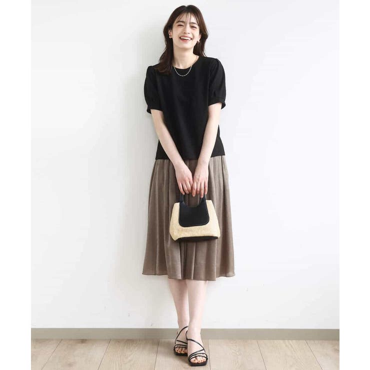 楊柳ラメタックギャザースカート/洗える | OFUON | 詳細画像3 