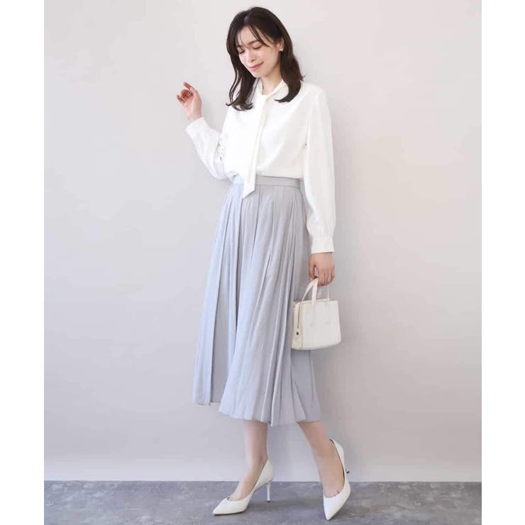 ドットジャガードフレアースカート/UVカット/洗える | OFUON | 詳細画像14 