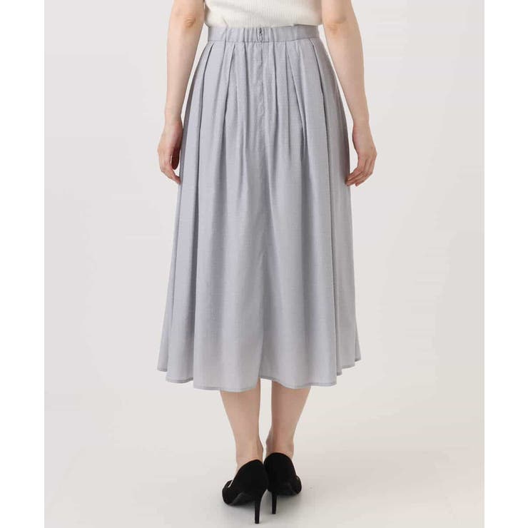 ドットジャガードフレアースカート/UVカット/洗える | OFUON | 詳細画像18 