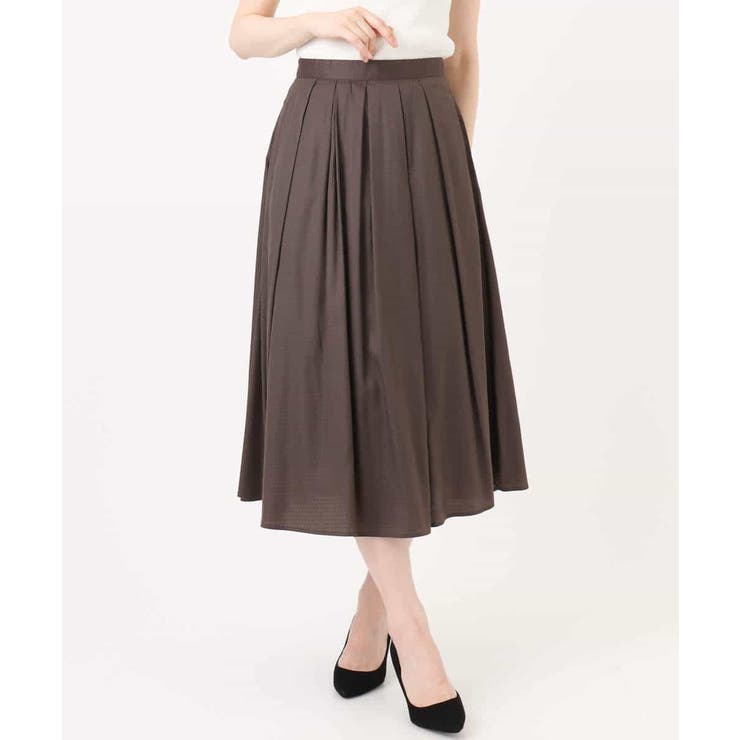 ドットジャガードフレアースカート/UVカット/洗える | OFUON | 詳細画像25 