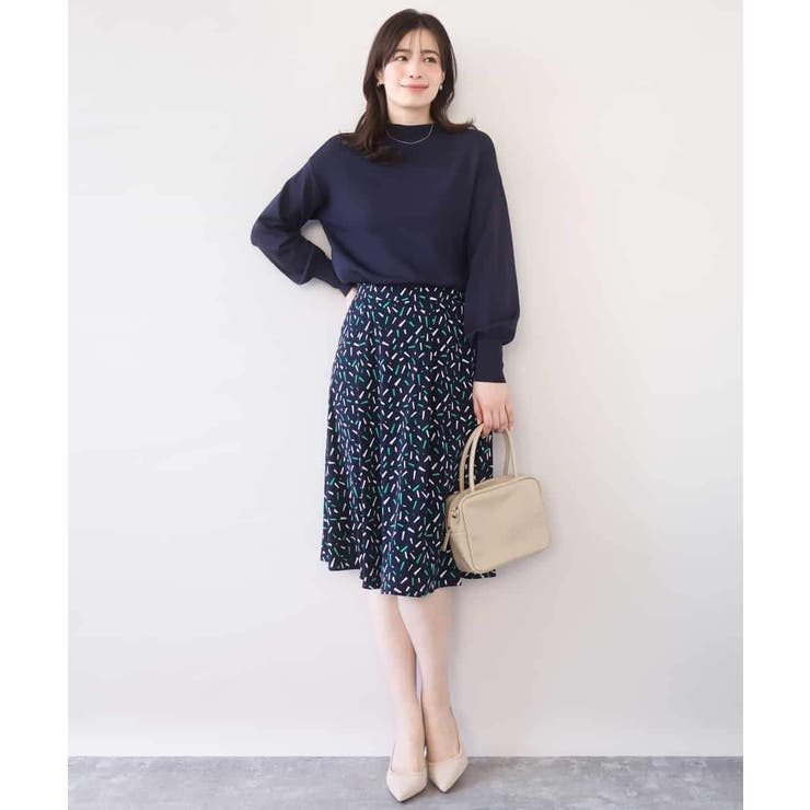 総柄フレアースカート/洗える/WEB限定サイズあり | OFUON | 詳細画像12 